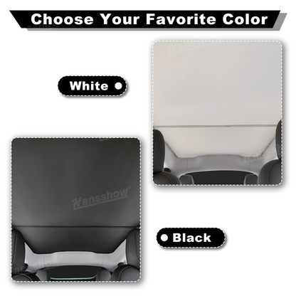 Model Y Juniper Sunshade protecting from heat