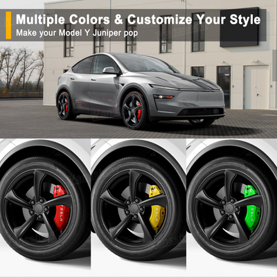 Model Y Juniper Wheel Brake Caliper Cover Set with Tesla Logo - Color options