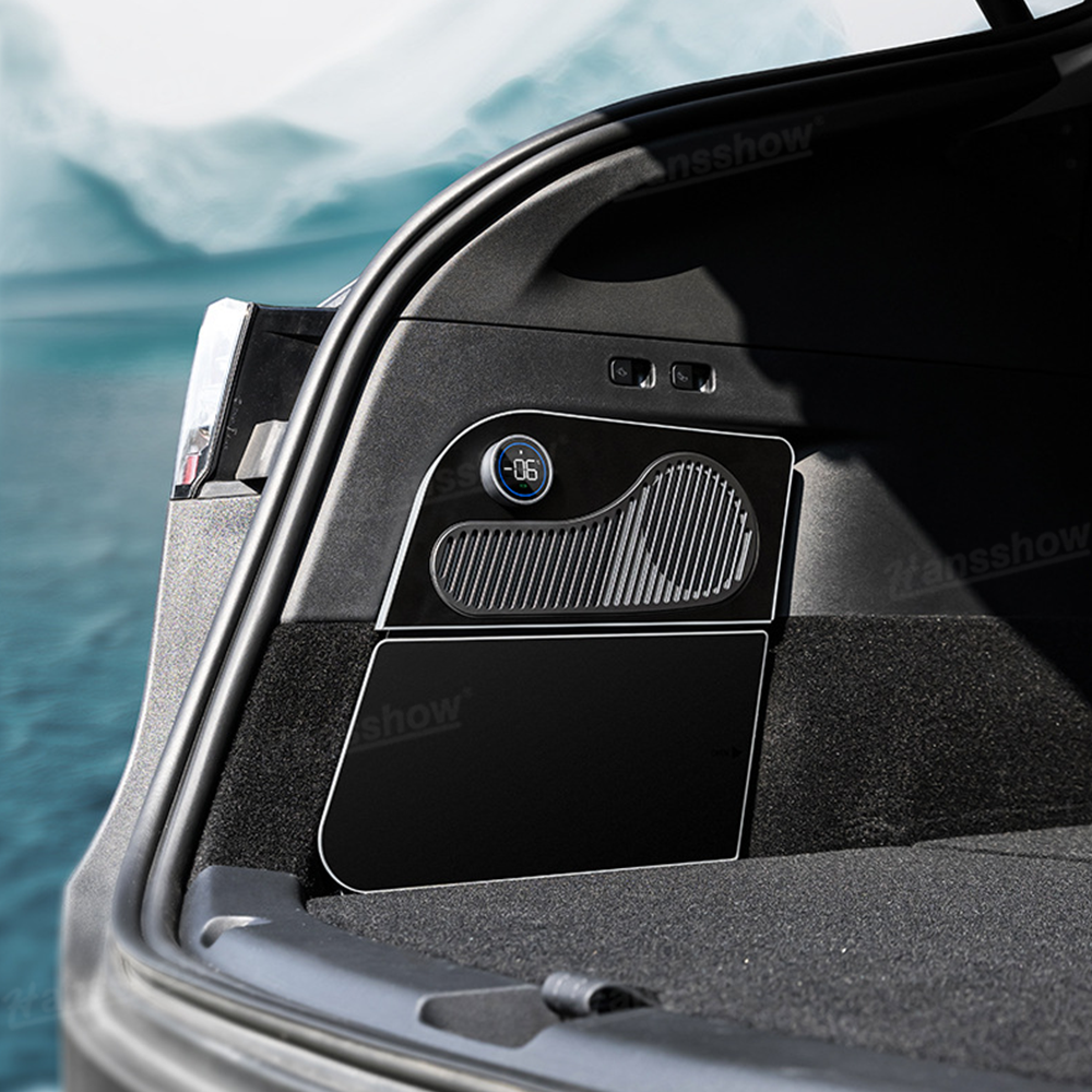 Model Y Juniper Built-in Refrigerator Rear Trunk Side Pocket Fridge - front view