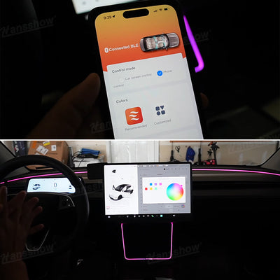 Model Y Juniper Ambient Lighting in Tesla Model Y cabin