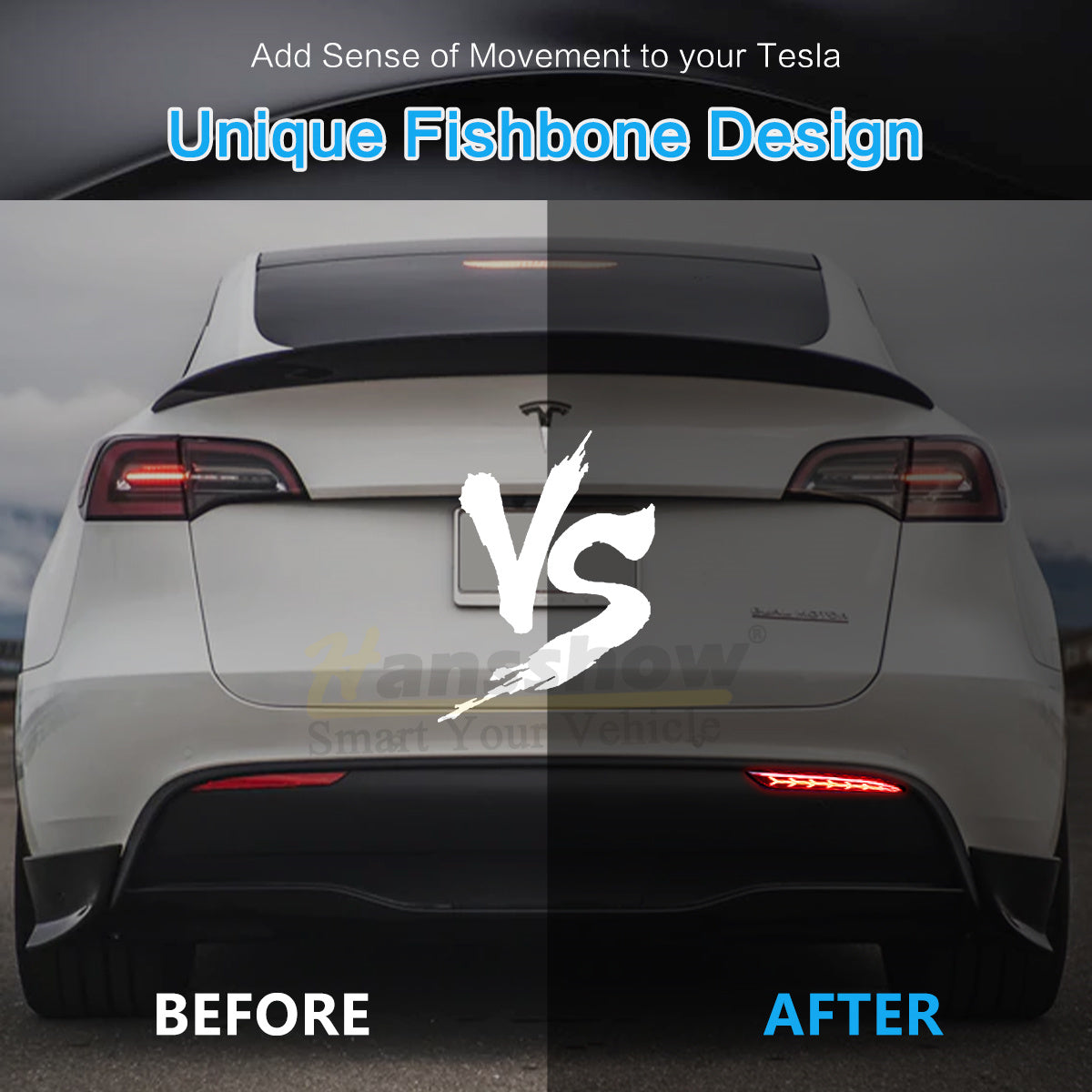 Model Y Rear Bumper Tail Light on Tesla Model Y