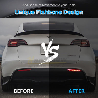 Model Y Rear Bumper Tail Light on Tesla Model Y