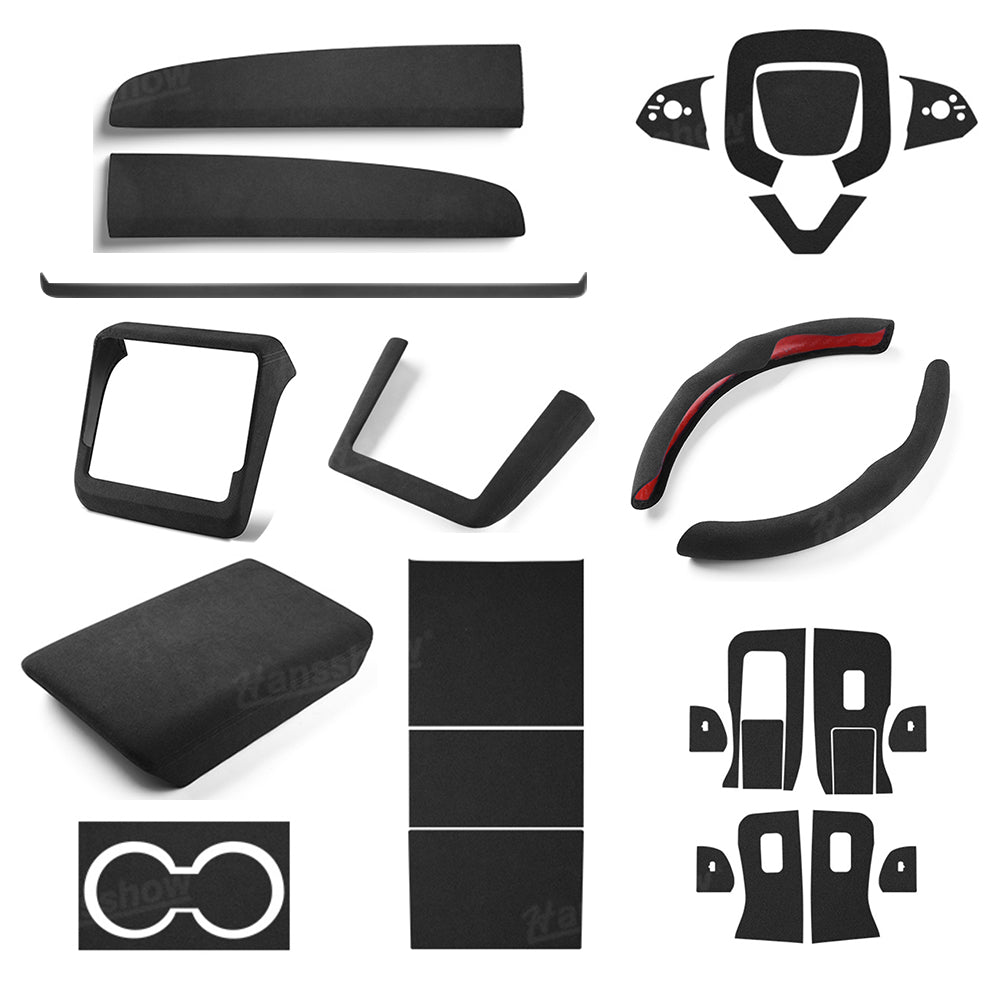 Model Y Juniper Interior Cover Trim Alcantara Upgrade Kit - interior ambiance