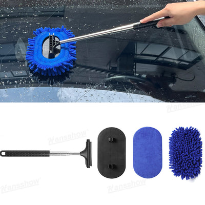 Windshield Microfiber Dust Cleaning Brush for Tesla Model Y - Front View