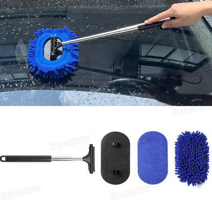 Windshield Microfiber Dust Cleaning Brush for Tesla Model Y - Front View