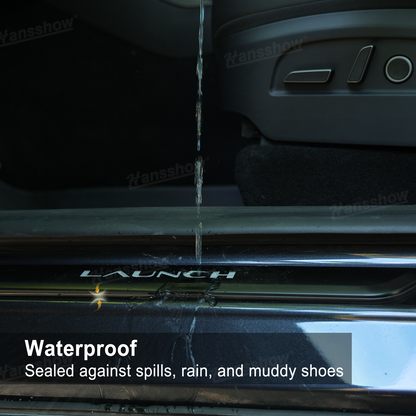 Model Y Juniper LED Welcome Pedal Door Sill Protector With LAUNCH Letter - Detailed Texture