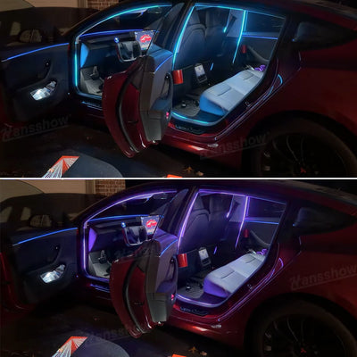 Door LED Strip Lights for Tesla Model Y/Y Juniper - Enhanced Interior