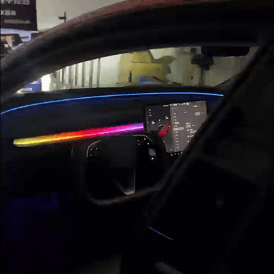 Model Y Juniper Custom-Fit Streamer Ambient Light 3.0 front view