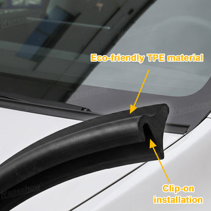 Model Y Juniper Hood Wind Deflector close-up detail