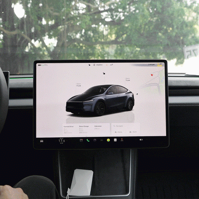 Power Swivel Mount for Tesla Model Y front view