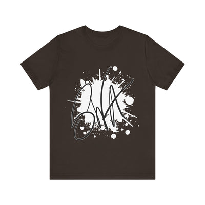 SWA Signature Splash Tee in dark grey heather
