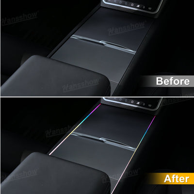 Model 3/Y Ambient Lighting RGB Light Strip side view