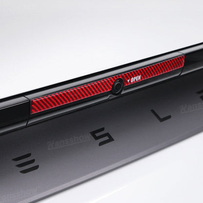 Model Y Juniper Trunk Button Sticker front view