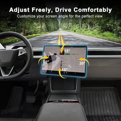 Power Swivel Mount for Tesla Model Y side angle