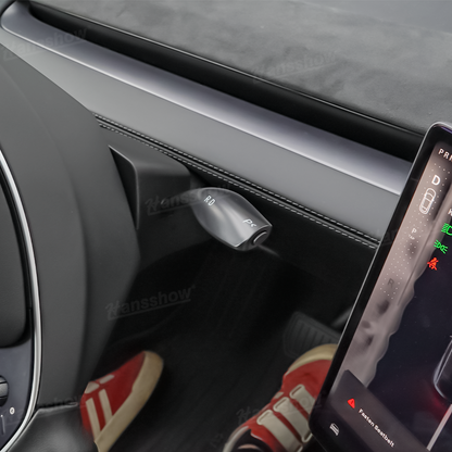 Model Y Juniper Right Side Gear Shift Control Stalks Upgrade Kit - Installed view
