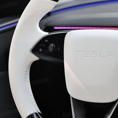 Model Y Juniper Steering Wheel Carbon Fiber Style driving position