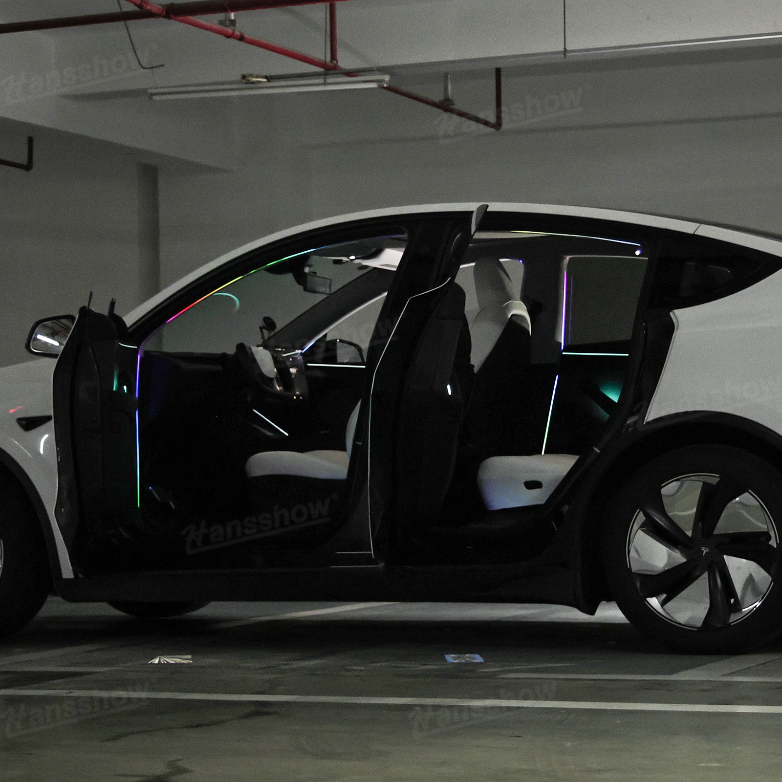 Door LED Strip Lights for Tesla Model Y/Y Juniper - Full Cabin Effect