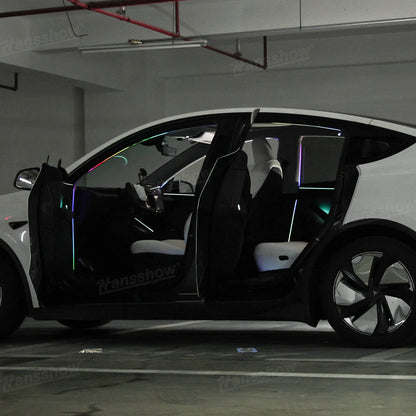Door LED Strip Lights for Tesla Model Y/Y Juniper - Full Cabin Effect