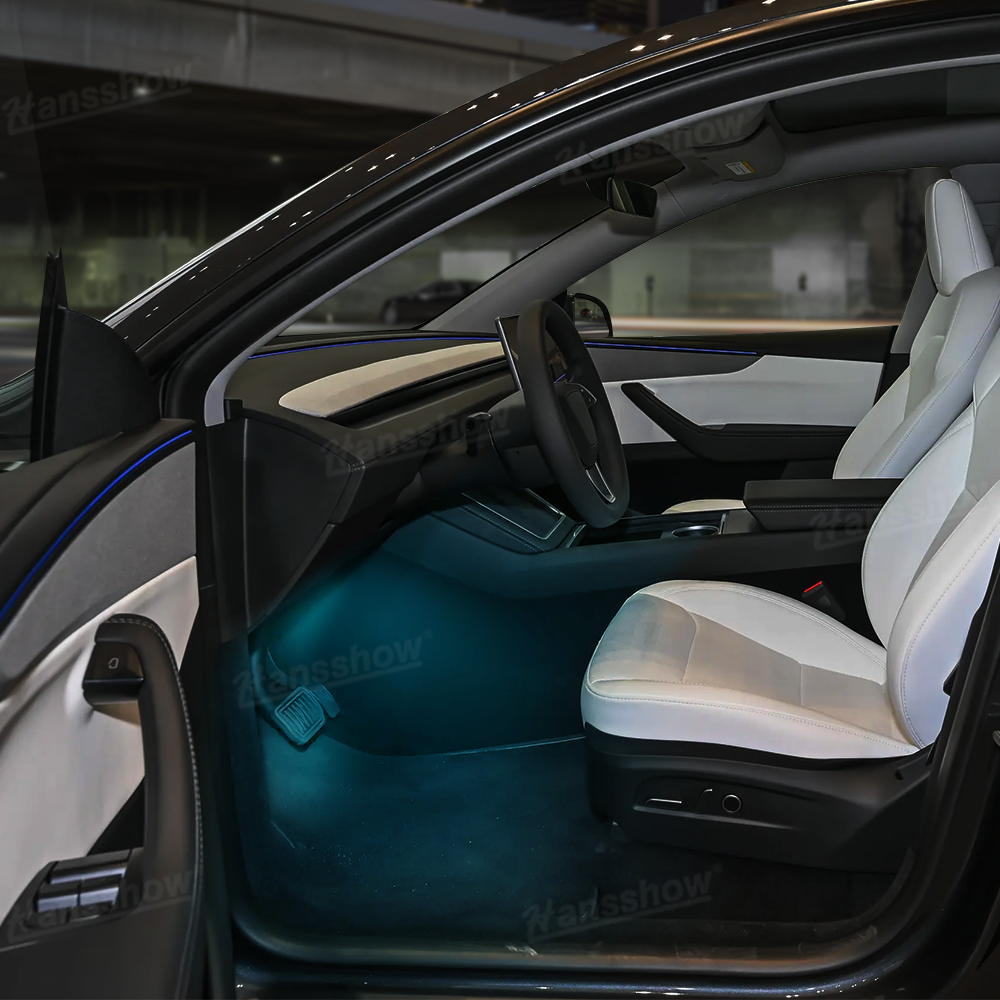 Model 3 Highland Footwell Lights in bold Red color