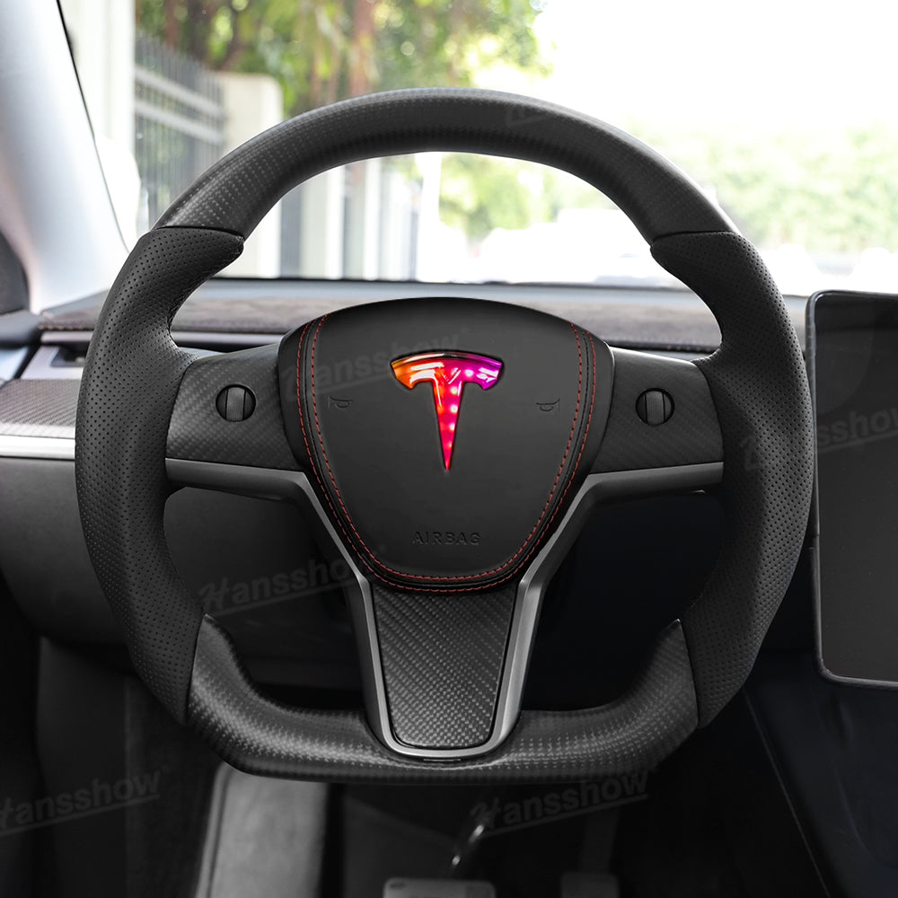 Model 3/Y Airbag Replacement Cover with LED Illuminated Letter Logo