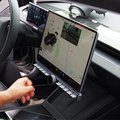 Center Console Control Button for Tesla Model Y/3 - Functionality demonstration