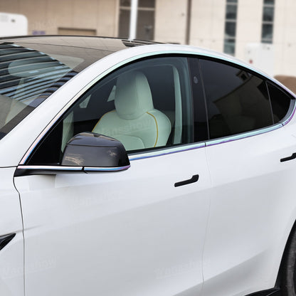 Model Y Juniper Protector Strips on driver side window
