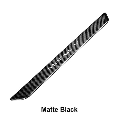 Model Y Juniper Real Carbon Fiber Door Sills scratch-resistant surface
