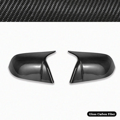 Model 3/Y Real Carbon Fiber Rearview Mirror Cover for Tesla Model Y - angle view