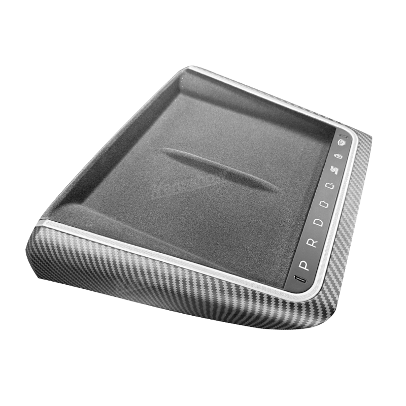 Model Y Juniper Center Console Wireless Charger with multiple devices