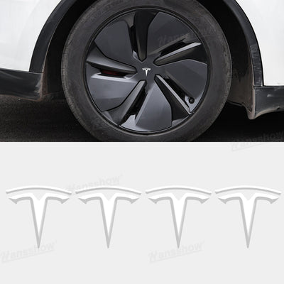 Model Y Juniper/3 Highland 3D Wheel Hub Center Cap Emblem in packaging