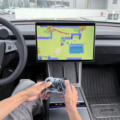 Wireless Game Controller with LED Ambient Lighting for Tesla Model Y - compatibility with games