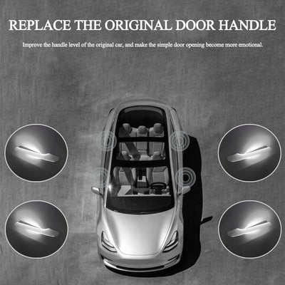 Model 3/Y Auto Present Door Handle V3 showing automatic extension for Tesla Model Y