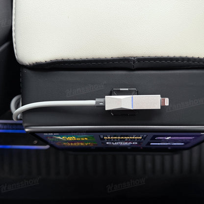 100W Fast Charging Retractable Cable with Cyber-Inspired Design & Magnetic...