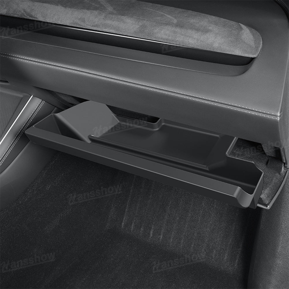 Top view of Model Y Juniper Glove Box Organizer