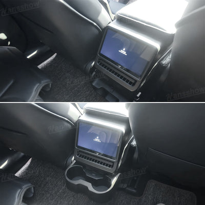 Rear Cup Holder with Air Vent Cover for Tesla Model Y Juniper - Dual Functionality Feature