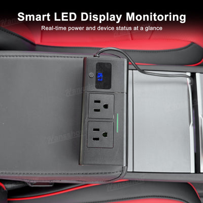 200W Power Inverter dual AC outlets for Tesla Model Y