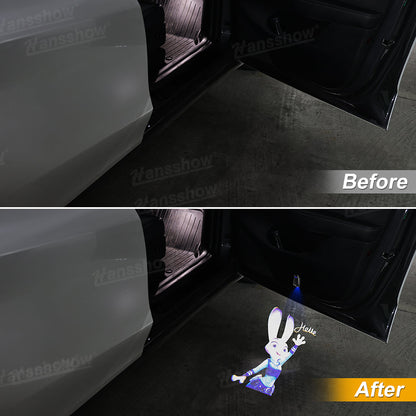 Door Projector Lights for Tesla Zootopia - Projection of Judy Hopps