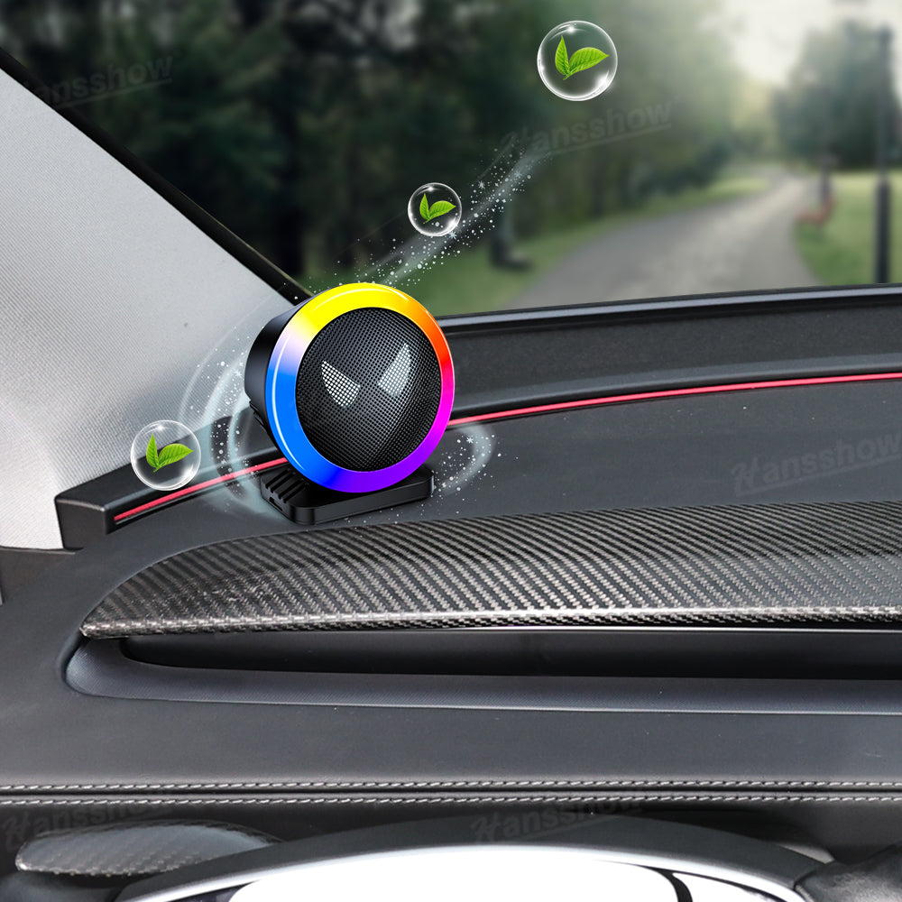 Dashboard Air Freshener Ambient Lighting with Demon Fish Eyes for Tesla Model Y - Front View