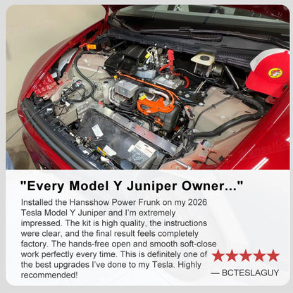 Model Y Juniper Power Frunk Kit remote control on table
