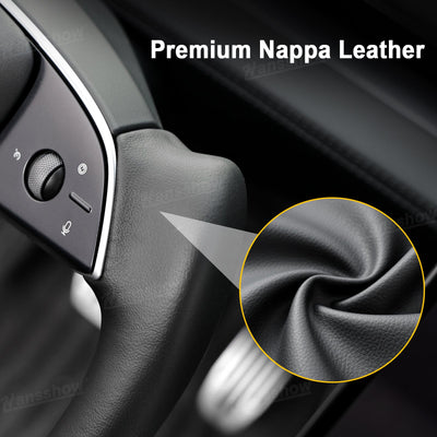 Model Y Yoke Steering Wheel Nappa driving experience