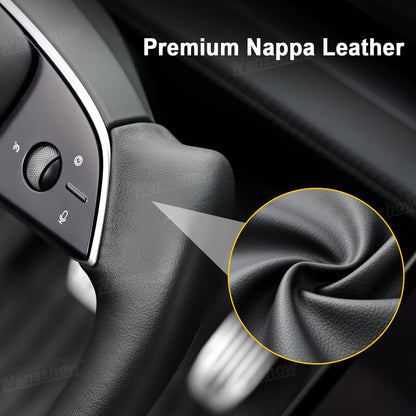 Model Y Yoke Steering Wheel Nappa driving experience