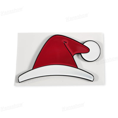 3D Christmas Decorations Waterproof Sticker for Tesla with holiday theme