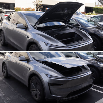 Model Y Juniper Power Frunk Kit showing frunk closed