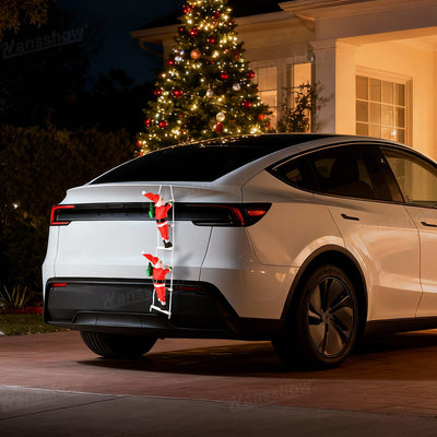 Santa Claus trunk accessory for Tesla Model Y Highland