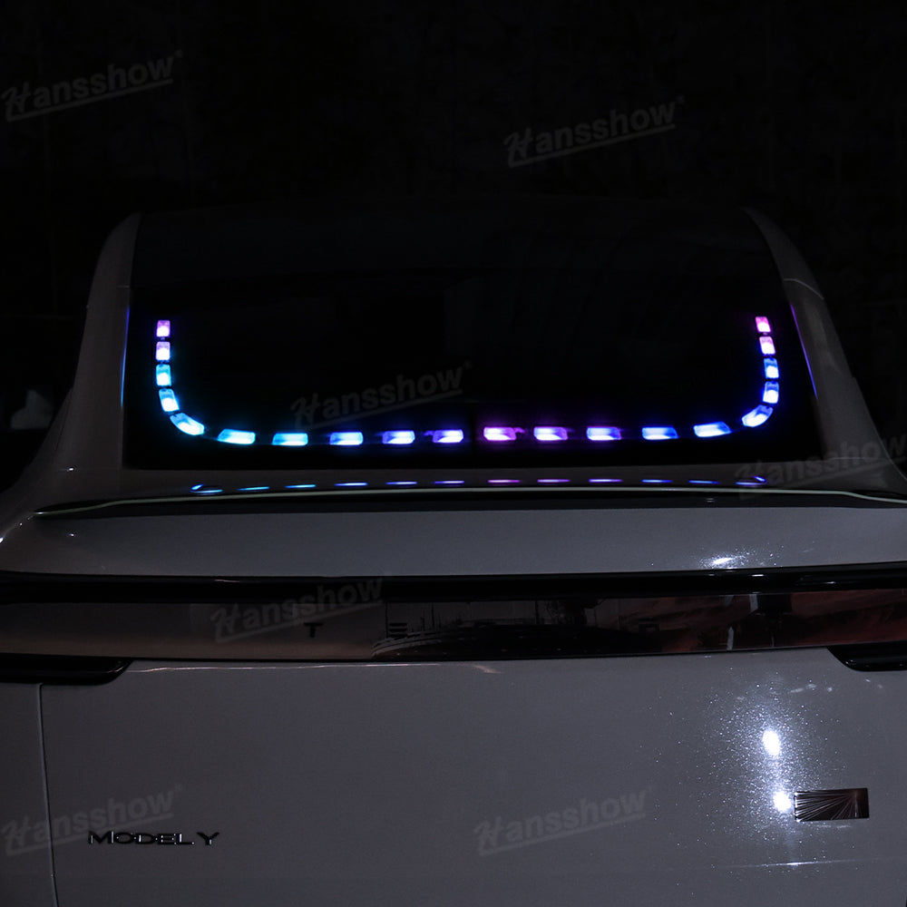 Rear Window RGB Ambient Light Strips remote control for Tesla Model Y