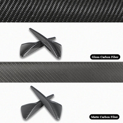 Real Carbon Fiber Side Camera Turn Signal Cover for Tesla Model Y - glossy finish