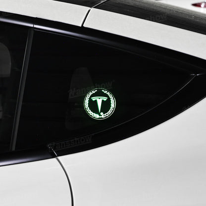 Triangle Window Acrylic Ambient Light for Tesla Model Y side view
