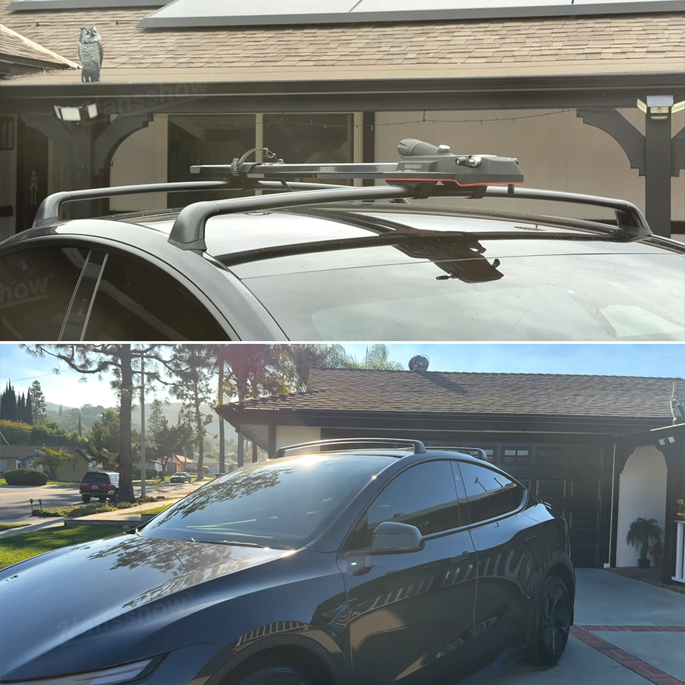 Model Y Juniper Roof Rack Crossbars for Tesla lifestyle shot