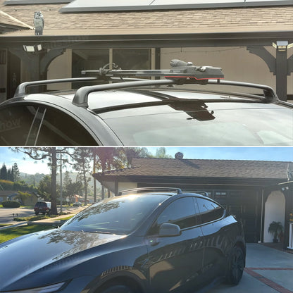 Model Y Juniper Roof Rack Crossbars for Tesla lifestyle shot