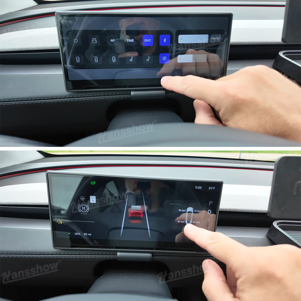 Tesla Model Y Heads Up Display with minimalist design